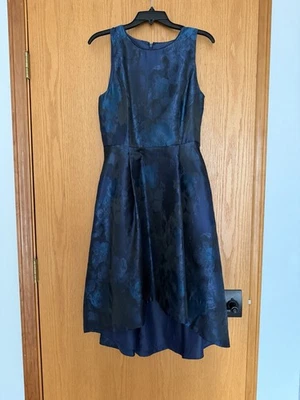 Vestido Casa Blanca Mercado Negro Talla 6 Azul Hi Lo Sin Mangas Usado Hasta la Rodilla Foto 1 de 4