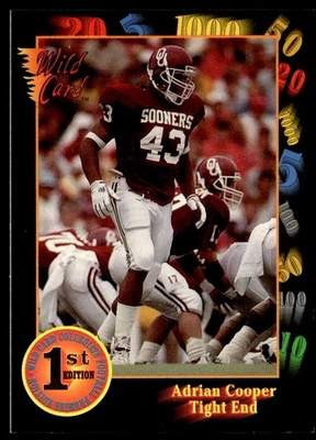 1991 Wild Card Draft Adrian Cooper Oklahoma Sooners #53 - Image 1 of 2