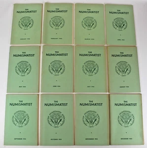 Jan-Dec 1954 12 Issues The Numismatist American Numismatic Association Monthly - Picture 1 of 13
