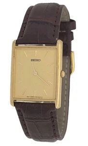 Seiko Mens Watch Vintage Sleek Seiko Slim Tank V700-5K30 25mm 9" Overall Works - Picture 1 of 9