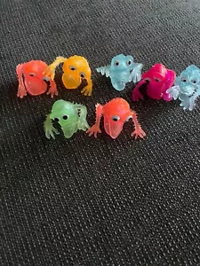 Lot of 7 Vintage Jiggly Monster Finger Puppets--Ugglies - Picture 1 of 1