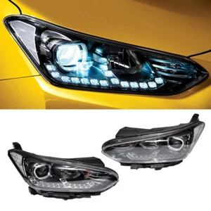 Genuine OEM LED DRL Halogen Head Light Lamp LH+RH 2p Set for Hyundai Veloster N - Picture 1 of 8