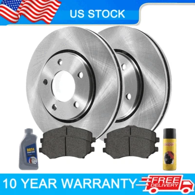 Front Brake Rotor Brake Pad For Dodge Grand Caravan VW Routan Ram C/V TX E19 - Image 1 of 4