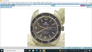 Large Vintage ORION Sub Style Waterproof date Men's Wrist Watch NOt running - Picture 1 of 5