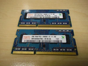 Hynix 4GB DDR3 RAM PC3-10600 1333Mhz non-ECC Unbuffered SODIMM LAPTOP MEMORY - Picture 1 of 1