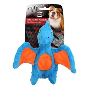 AFP Hunde My T-Rex S Plüsch Dino Spielzeug 18cm Hund quietsch Kuscheltier blau - Bild 1 von 2