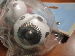 LOTE DE (4) TIRADORES DE CAJÓN DE CERÁMICA DE ACENTOS ARTÍSTICOS ~ NUEVOS - Imagen 1 de 4