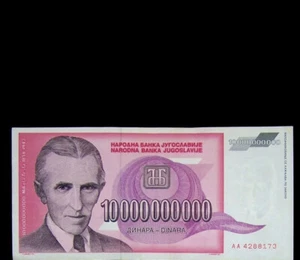 10 Milliarden Simbabwe Dollar Banknote + 10 Milliarden Jugoslawien Dinara. 2 cir Scheine - Bild 1 von 2