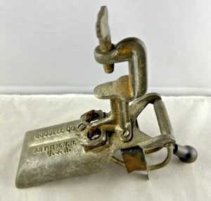 Antique Goodell Co Double Cherry Pitter Cast Iron Vintage Kitchen Tool - Picture 1 of 11