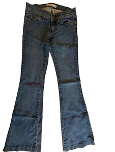 Flying Monkey Bootcut Jeans Womens Blue Denim Cotton 5 Pocket Low Rise 26W - Picture 1 of 10