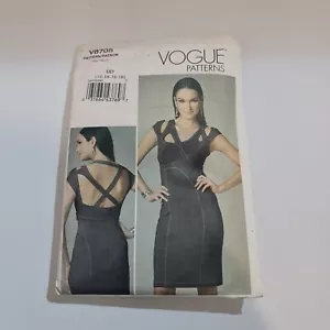 Vogue Sewing Pattern 8705 V8785 Misses Close-fitting Dress Size 12-18 NEW Uncut - Picture 1 of 3