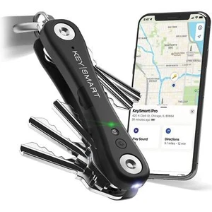 KeySmart iPro Keyring Tracker & Key Holder Organiser Multitool Black - Picture 1 of 6