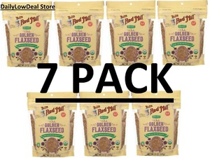 7 PACK - Bob's Red Mill Resealable Organic Whole Golden Flaxseed, 13 Oz - Picture 1 of 12
