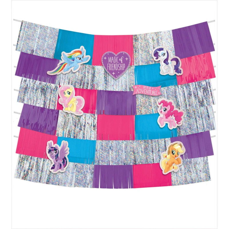 My Little Pony Fringe Backdrop Kit Girl Birthday Decoration Friendship Adventure - Image 1 of 1