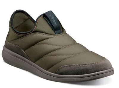 Chicos Florsheim Jr Java Moc Sin cordones - Nailon Oliva/Gamuza, Talla 7 EE. UU. [16675 303] Foto 1 de 4