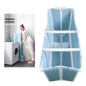 Portable Foldable Bathtub Soaking Standing Bath Tub for Hot bath ice bath Spa - Picture 1 of 15