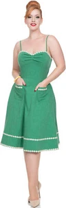Voodoo Vixen DELILAH 50s DAISY Sweetheart A-Linie SWING DRESS Kleid Rockabilly - Bild 1 von 4