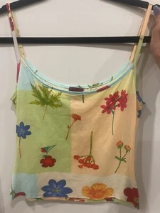 KENZO women’s Floral printed tank Multi Color cotton size S - Picture 1 of 4