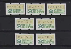Bund ATM 1.1 VS2 von 1982 7 Werte postfrisch komplett - Bild 1 von 1