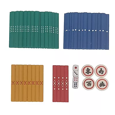 Mahjong Counting Sticks 88 Colour Scoring Pieces Plus Wind and Dice New - Image 1 of 4