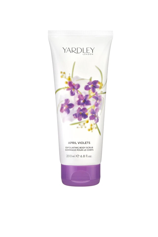 April Violets by Yardley Exfoliating Body Scrub 200ml - Image 1 of 1