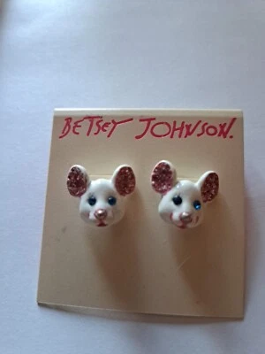 Betsy Johnson Bunny Earrings - Image 1 of 3