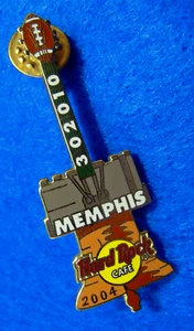 MEMPHIS 2004 LIBERTY BOWL COLLEGE FOOTBALL BELL GUITAR 302010 Hard Rock Cafe PIN - Picture 1 of 1