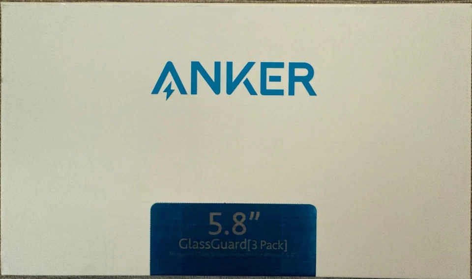Anker GlassGuard Screen Protector for iPhone X/iPhone Xs/iPhone 5.8 Inch - Image 1 of 4