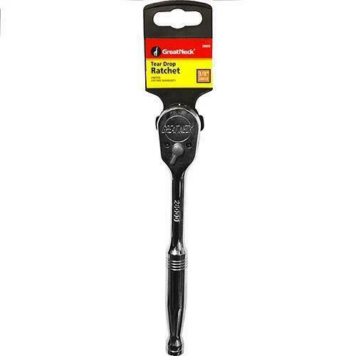 Great Neck Professional 3/8 Drive Fully Polished Tear Drop Socket Ratchet #28000 - Image 1 of 1