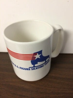 Taza del equipo de patinaje artístico olímpico de Estados Unidos 1984 Maxwell House taza de cerámica Foto 1 de 3