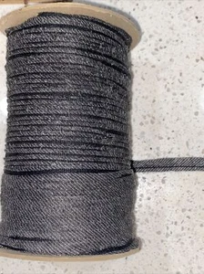 200 Meter Nahtverstärkungsband Bindung 1/2" grau schwarz anthrazit - Bild 1 von 3
