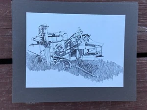 Vintage Utah Combine by Brent Bird 10x8 FREE SHIPPING - Picture 1 of 2