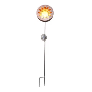 LUZ DE JARDÍN GIRASOL ALIMENTADA POR ENERGÍA SOLAR camino luces solares piscina césped patio - Imagen 1 de 2