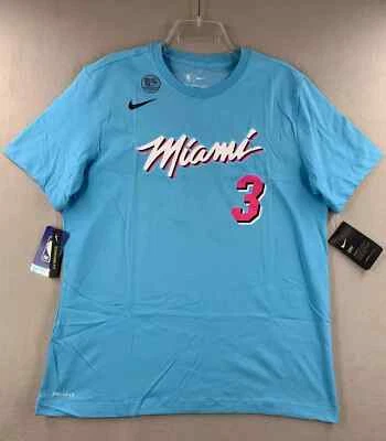 Dwyane Wade Miami Heat Nike City Edition Player Name Number Shirt Men's NBA #3 - Image 1 of 4