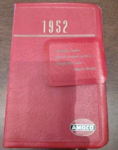 Vintage 1952 Amoco Dealer Daily/Hourly Planner Retro Collectible 8.5" x 5.5". ND - Picture 1 of 12