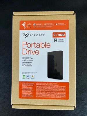 Seagate Portable Drive 2TB External Hard Drive-PC/Laptop/MAC - Brand New Sealed - Image 1 of 2