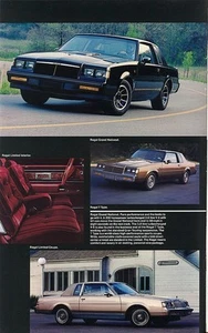 1985 Buick Grand National Regal Riviera Somerset LeSabre Skyhawk Sales Brochure - Picture 1 of 3