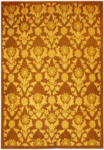 9x13' Aubusson Flat Weave  Lauren BROWN Rug 14611 - Picture 1 of 5