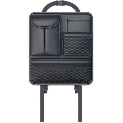 Car Storage Bag Back Seat Organizer Hanging Bag Leather Car Interior Accessories - Image 1 of 4