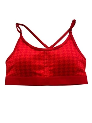 Nuevo Sujetador deportivo Nike talla S Dri-Fit rojo pata de gallo para mujer ropa deportiva Foto 1 de 4