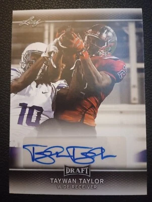 Leaf Draft Taywan Taylor 2017 autógrafo Western Kentucky Foto 1 de 2