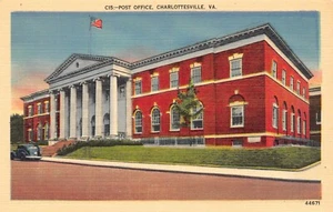 Post Office Postcard Virginia Charlottesville - Picture 1 of 2