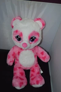 Build a Bear Workshop Pink & White Panda Bear Stuffed Animal Plush 16" I3 - Picture 1 of 4