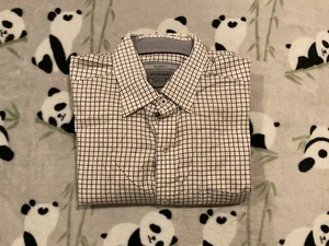 Johnston And Murphy Large Herrenhemd blau gestreift Langarm Knopfleiste - Bild 1 von 8