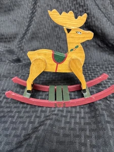 Rocking Horse Deer 8 inch Christmas Decor - Picture 1 of 6