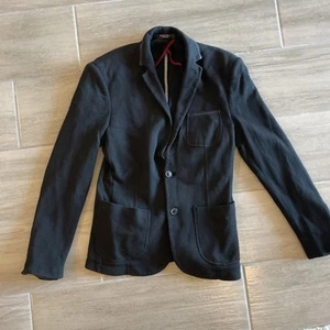 ZARA Hombre - Blazer Hombre Waffle Algodón Elástico - Negro-M - Imagen 1 de 15