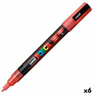 Marker POSCA PC-3ML Rot [6 Stück] - Bild 1 von 2