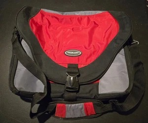 Overland Travel Ware Messenger Laptop Travel Shoulder Bag Red Black Gray Unisex - Picture 1 of 6
