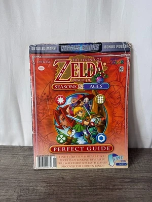 Legend of Zelda Oracle of Seasons & Ages Versus  Perfect Guide Poster Game Boy - Image 1 of 4