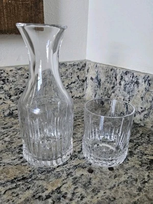 RARE MARQUIS by WATERFORD CRYSTAL BEDROOM BEDSIDE CARAFE TUMBLER WATER GLASS - Image 1 of 4